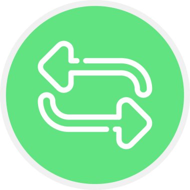 Oklar Satır Çemberi Basit Simge, Vektör Resimleri