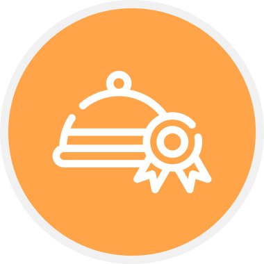 Gıda Kalitesi Çizgisi Çemberi Basit Simge, Vektör Resimleri