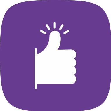 başparmak yukarı simgesi, vektör illüstrasyonu