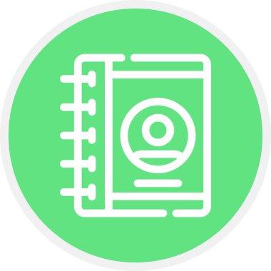 Kişi Satırı Çemberi Basit Simge, Vektör ResmiComment