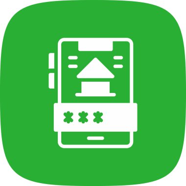 Çevrimiçi Bankacılık basit simgesi, vektör illüstrasyonu