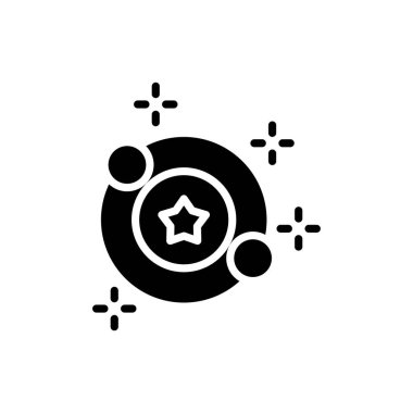 Web ve mobil uygulaması tasarımı, yıldız logo kavramı için beyaz arka plan üzerinde izole yıldız simgesi vektör