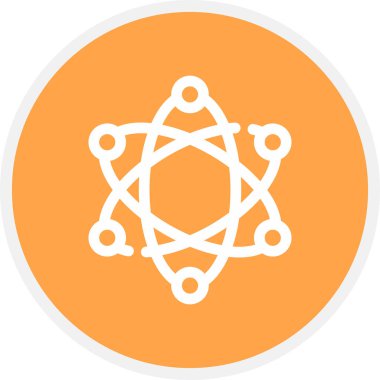 Değişim Satırı Çemberi Basit Simge, Vektör İllüstrasyonu