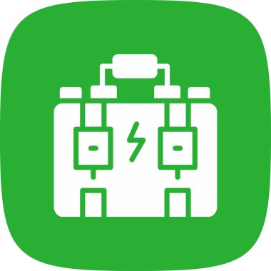 Araç kutusu basit simge, vektör illüstrasyonu