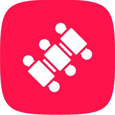 Sırt Omurgası Basit Simge, Vektör İllüstrasyonu