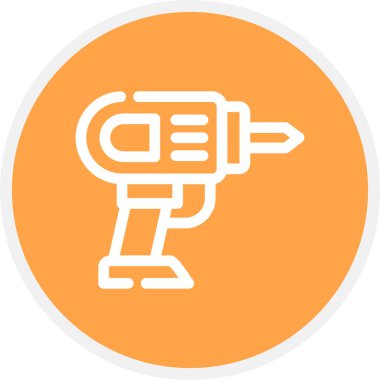 Sondaj Çizgisi Çemberi Basit Simge, Vektör İllüstrasyonu