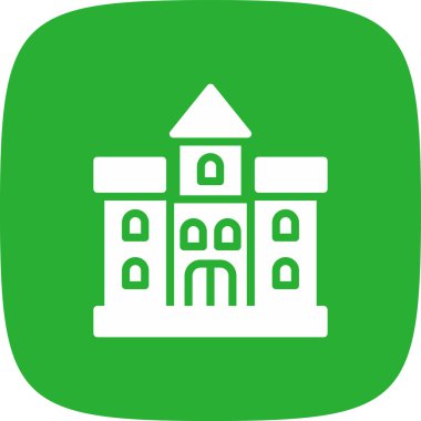 Kale basit simgesi, vektör çizim