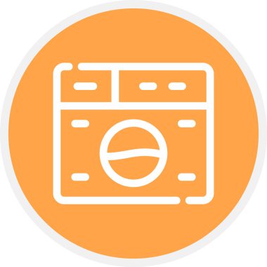 Çamaşır Satırı Çemberi Basit Simge, Vektör Resimleri