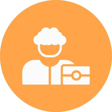 Fotoğrafçı Basit Simge, Vektör İllüstrasyonu