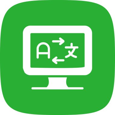 Bir bilgisayar simgesinin vektör illüstrasyonu