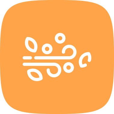 Rüzgâr Basit Simgesi, Vektör İllüstrasyonu