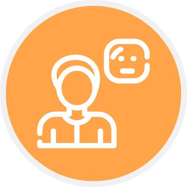 Tarafsız Hat Çemberi Basit Simge, Vektör Resimleri