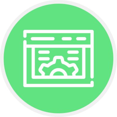 İyi Geri bildirim Satırı Çemberi Basit Simge, Vektör Resimleri