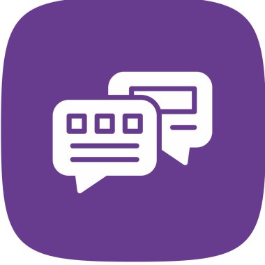 Vektör sohbet simgesi illüstrasyonu