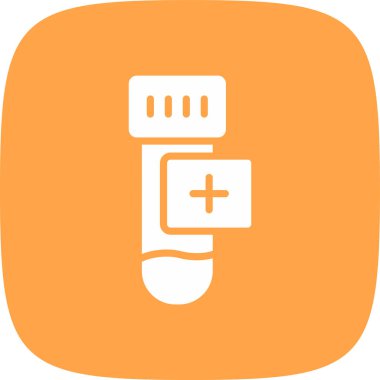 Kan Örnekleri Basit Simge, Vektör İllüstrasyonu