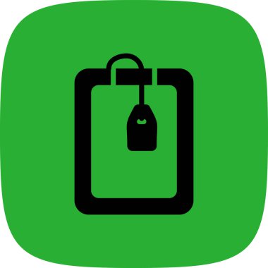 etiket vektör düz simgesi