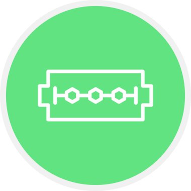 Razor Bıçak Çizgisi Çemberi Basit Simge, Vektör Resimleri