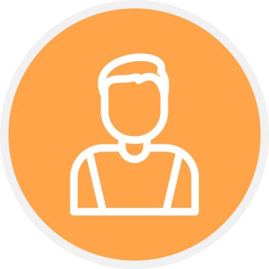 Basketbol Oyuncu Satırı Çemberi Basit Simge, Vektör İllüstrasyonu