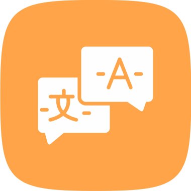 Dil Basit Simgesi, Vektör İllüstrasyonu