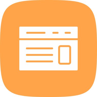 Tarayıcı. Web simgesi basit tasarım