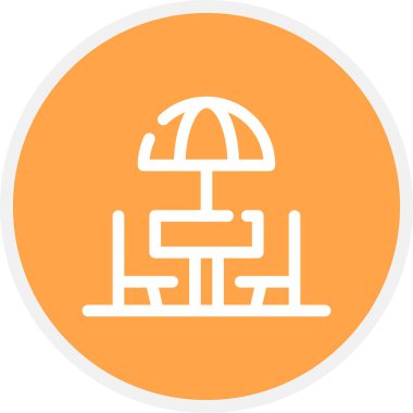 Gıda Tablosu Çizgisi Çemberi Basit Simge, Vektör Resimleri