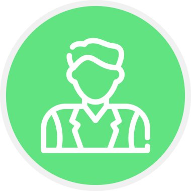 Saleman Satır Çemberi Basit Simge, Vektör İllüstrasyonu