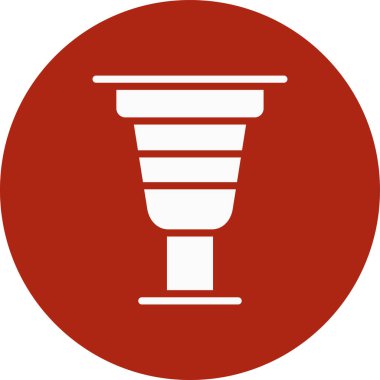 yuvarlak kırmızı vektör simgesi