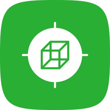 küp simge vektör çizim