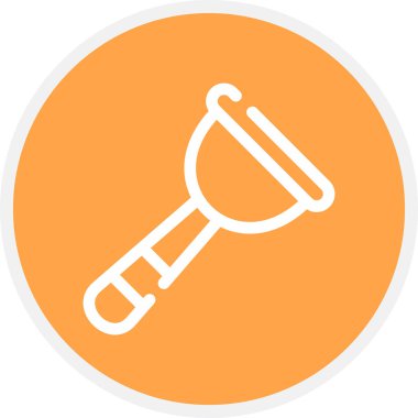 Pompa Çizgisi Çemberi Basit Simge, Vektör Resimleri