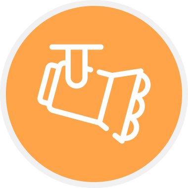 Spotlight Satır Çemberi Basit Simge, Vektör Resimleri