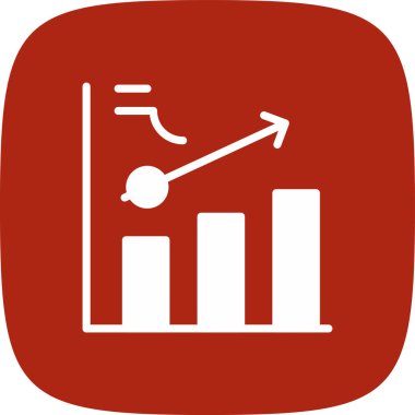 Kümelenmiş Çubuk Simgesi, Vektör İllüstrasyonu