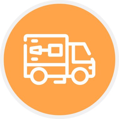 Teknik Destek Satırı Çemberi Basit Simge, Vektör Resimleri