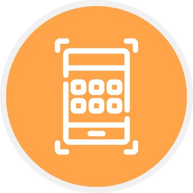 Görev Organizasyonu Uygulama Satırı Çemberi Basit Simge, Vektör Resimleri