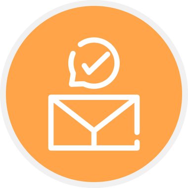 Satır Çemberindeki Opt Basit Simge, Vektör İllüstrasyonu