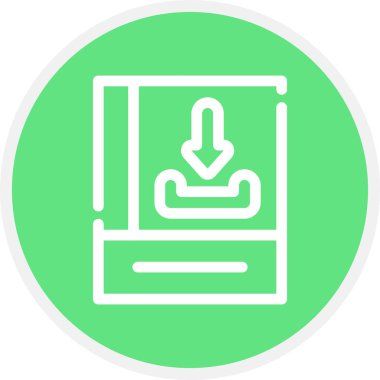 Kitap Satırı Çemberi İndir Basit Simge, Vektör Resimleri