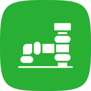 Boru Hattı Simgesi, Vektör İllüstrasyonu