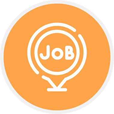 Yer Tutucu Satırı Çemberi Basit Simge, Vektör Resimleri