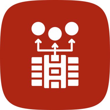 Kitle finansmanı Basit Simge, Vektör İllüstrasyonu