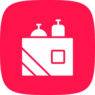 Teslimat basit simgesi, vektör çizim