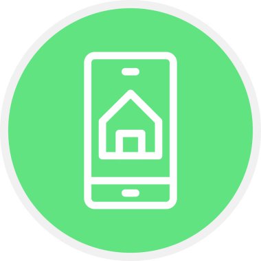 Mobil Uygulama Satırı Çemberi Basit Simge, Vektör Resimleri