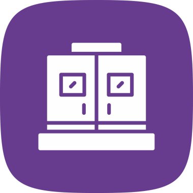 Icu Basit Simgesi, Vektör İllüstrasyonu