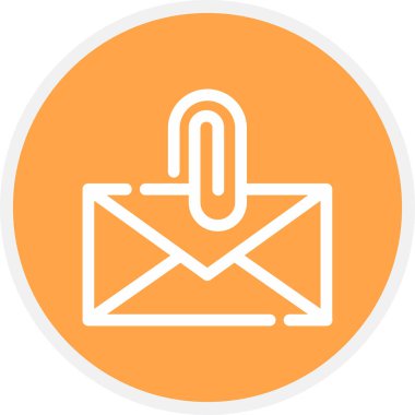 Dosya E- posta Satırı Çemberi Basit Simge, Vektör Resimleri Ekle