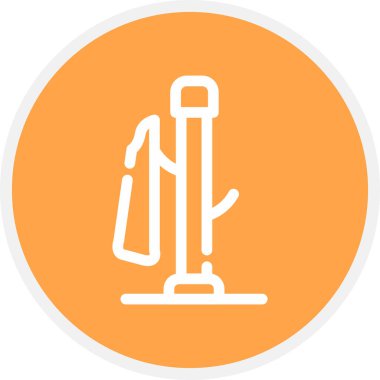 Palto Çizgisi Çemberi Basit Simge, Vektör Resimleri