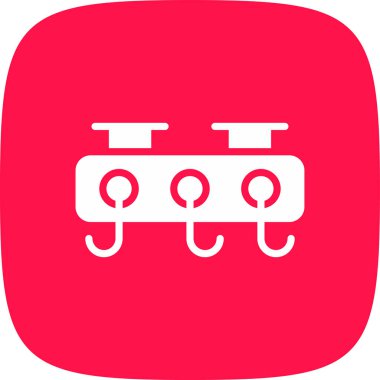 Palto Askısı Basit Simge, Vektör İllüstrasyonu