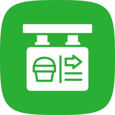 pano basit simgesi, vektör illüstrasyonu