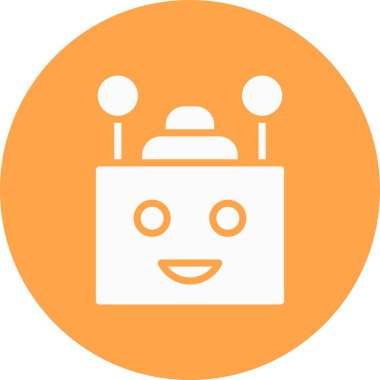 Robot simgesinin vektör illüstrasyonu