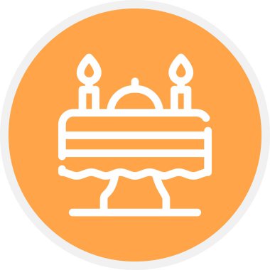 Tablo Satırı Çemberi Basit Simge, Vektör Resimleri