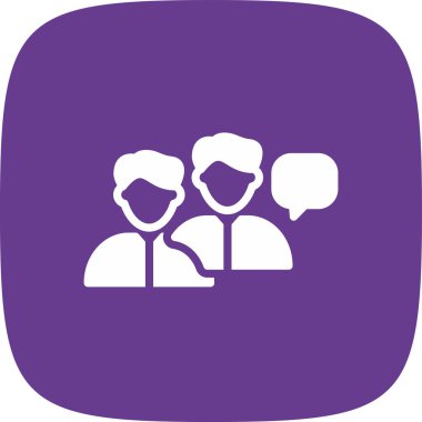 Sosyal Bağlanma Basit Simge, Vektör İllüstrasyonu