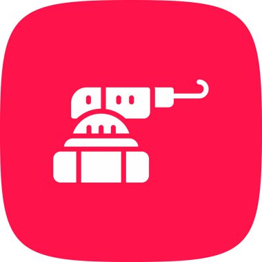 Polisher Basit Simgesi, Vektör İllüstrasyonu