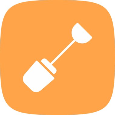 basit kutsal kişilerin resmi, vektör çizim kürek